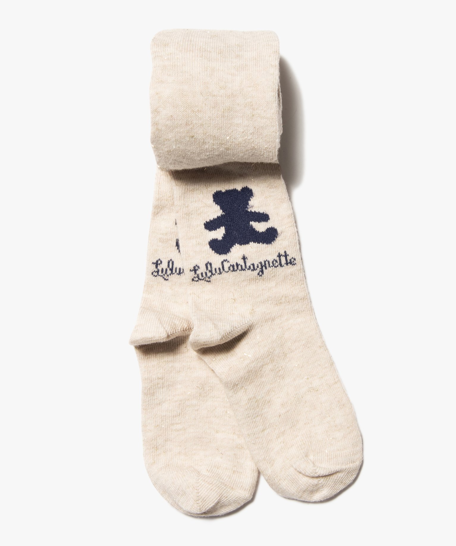 Collants bébé fille pailletés - LuluCastagnette beige | GEMO