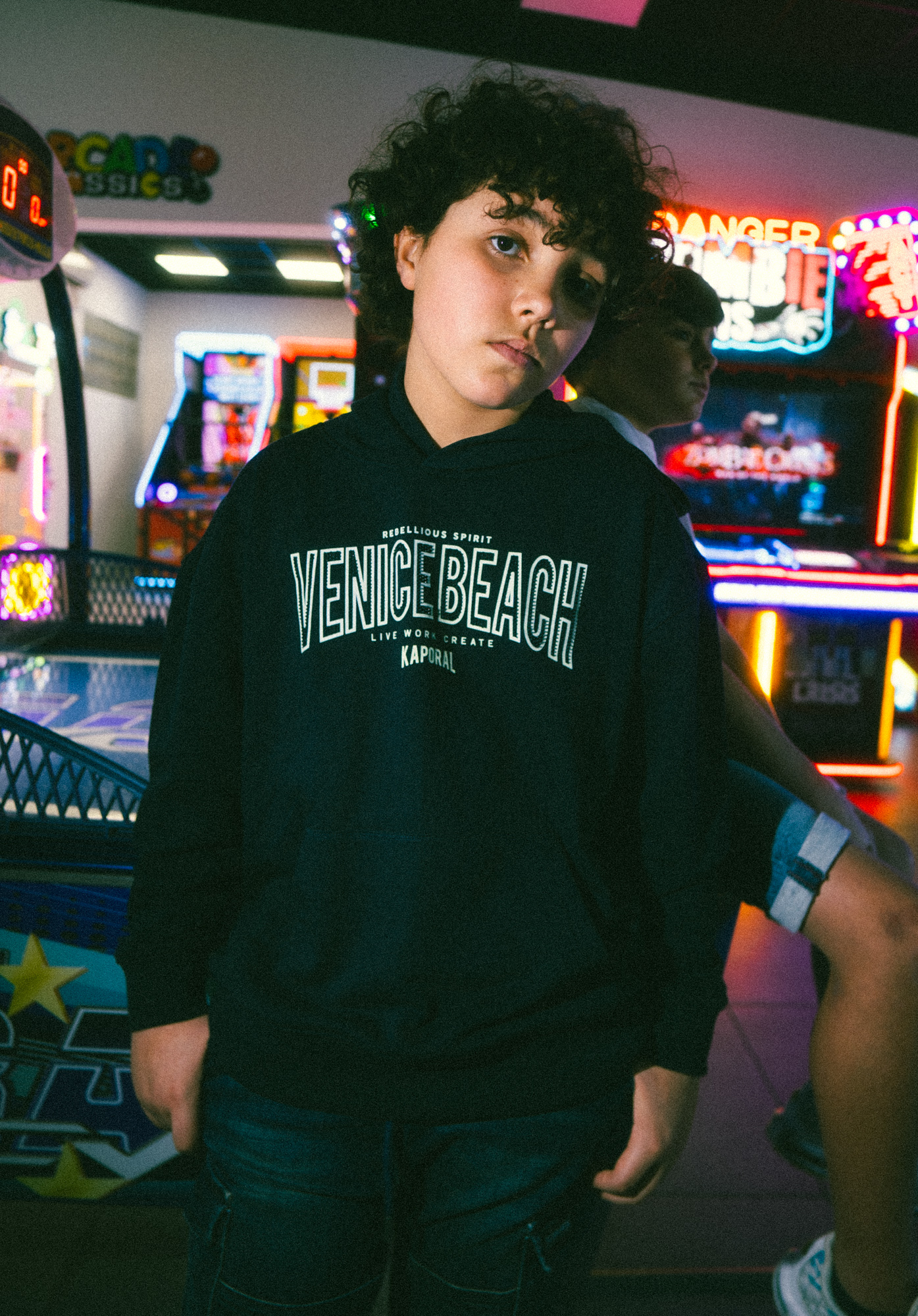 ORTY   Sweat bleu garçon