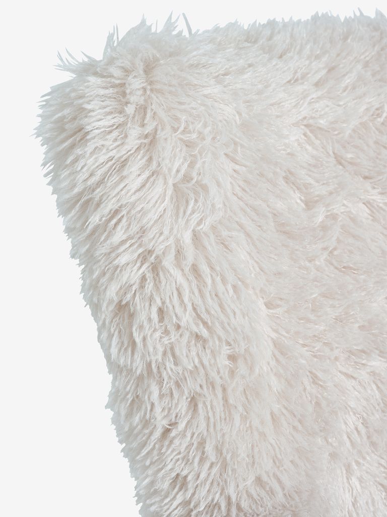 HVILSTED Poltrona HVILSTED com banco, tecido plush, off-white/natureza