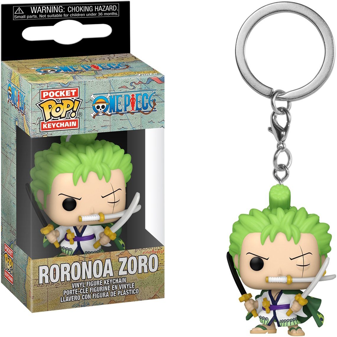 Funko Schlüsselanhänger One Piece - Roronoa Zoro Pocket POP! Keychain