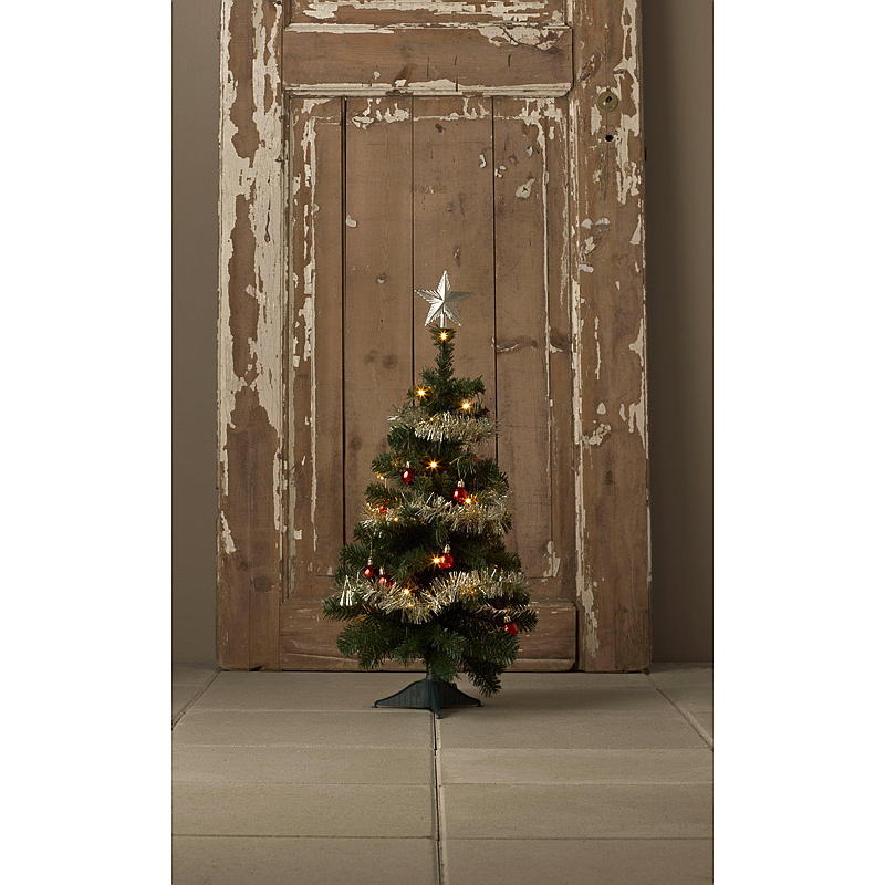 Home Skrim mini juletre 60 cm, 20 LED-lys