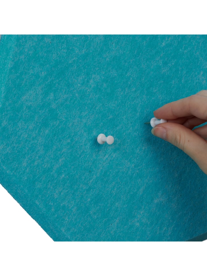 relaxdays 6 x Filzpinnwand in Blau - (B)30 x (H)26 x (T)0,9 cm günstig kaufen onesize