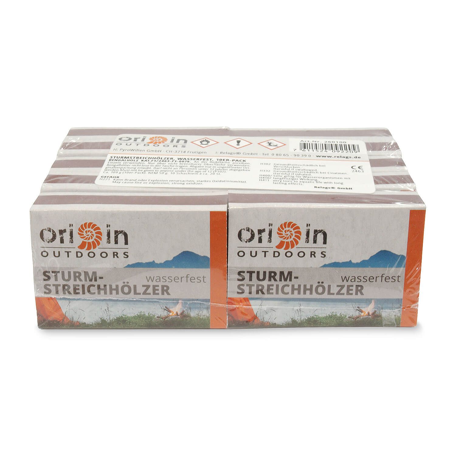 Sturmstreichhölzer wasserfest 10er-Pack