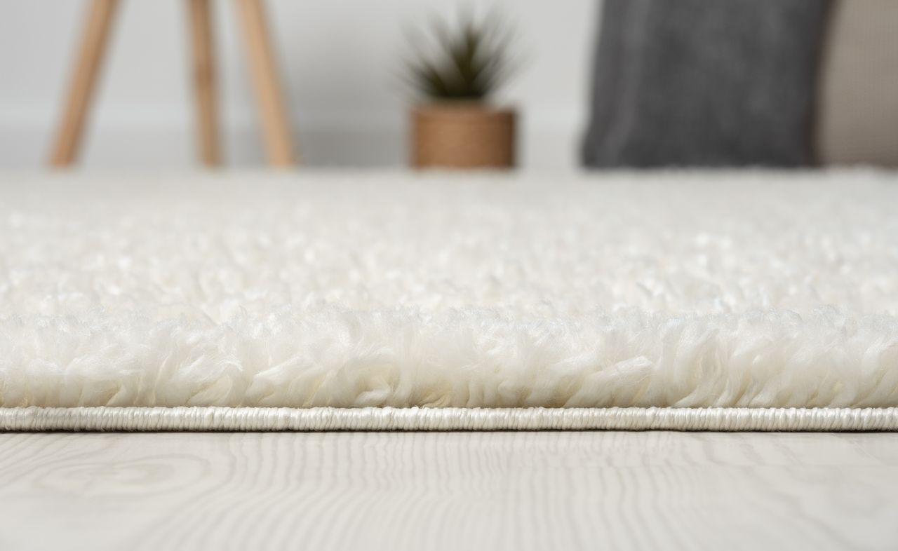 MyFlair Teppich Elodie, 200cm x 290cm, Farbe Weiß, rechteckig, Florhöhe 37mm