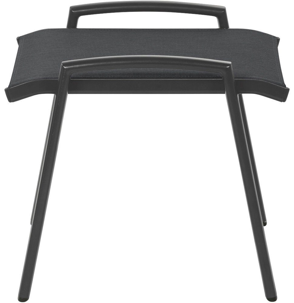 Siena Garden Gartenlounge-Hocker Savina (1 St), Alu, Textilbezug, schwarz