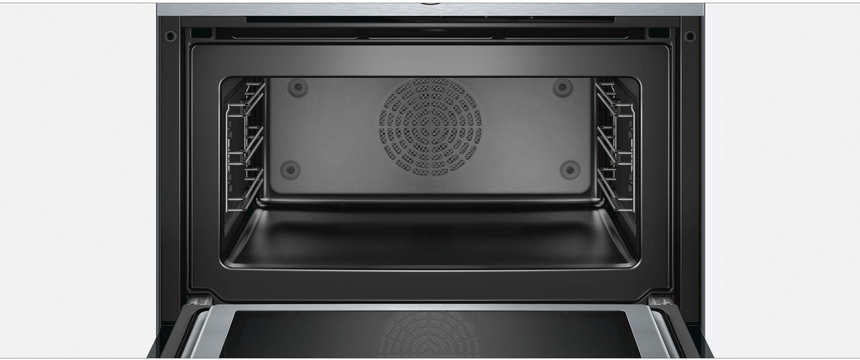 BOSCH Backofen mit Mikrowelle CMG636BS1, ecoClean Direct