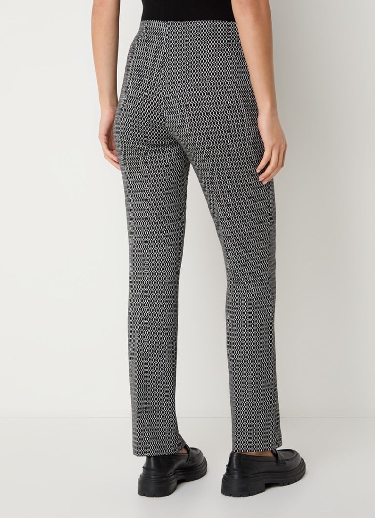 Gerry Weber Korkeavyötäröiset bootcut-housut jacquard-designilla