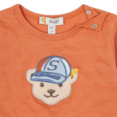 T-Shirt langarm, orange für Jungs