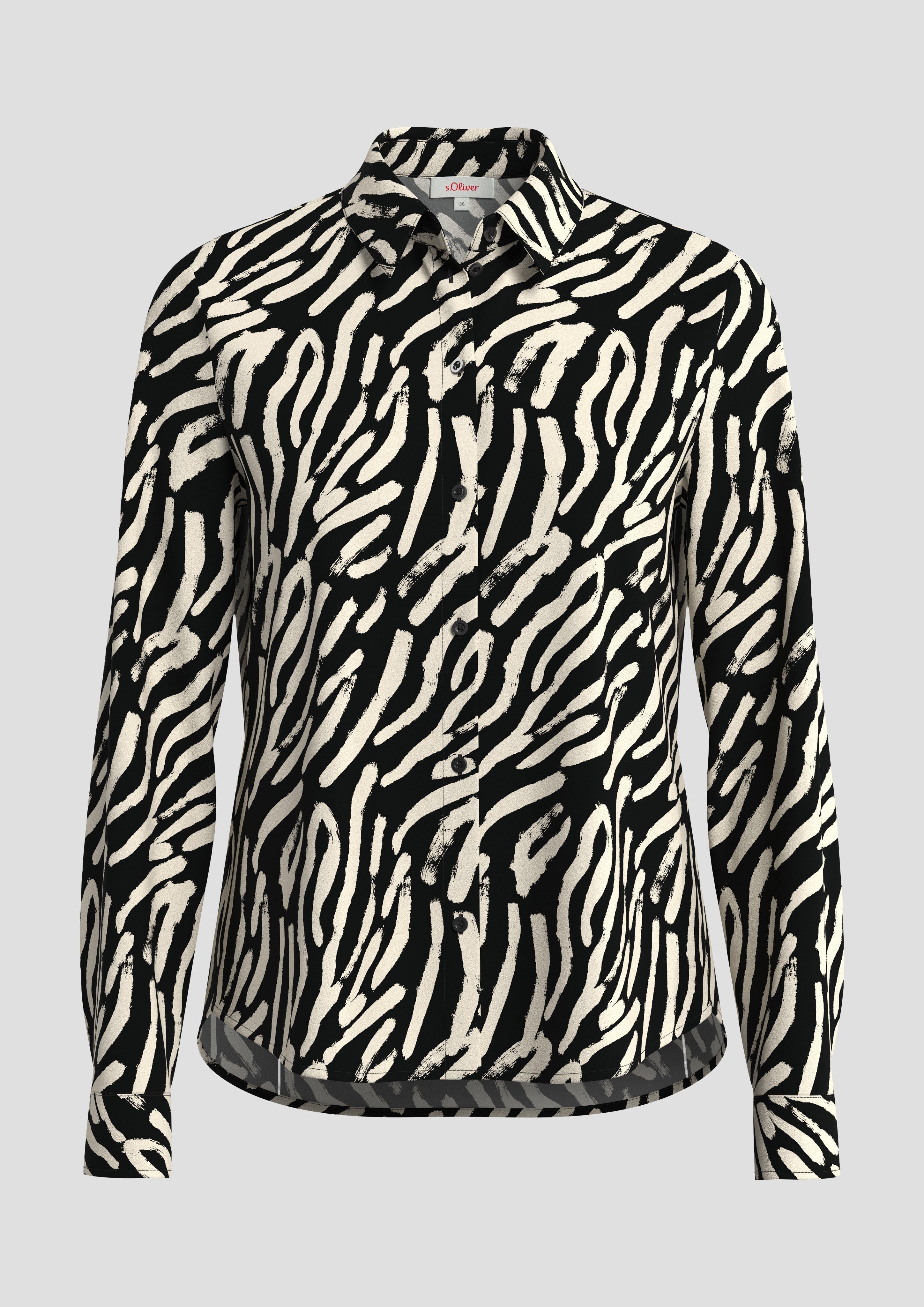 Bluse mit Allovermuster  2139059-99A4