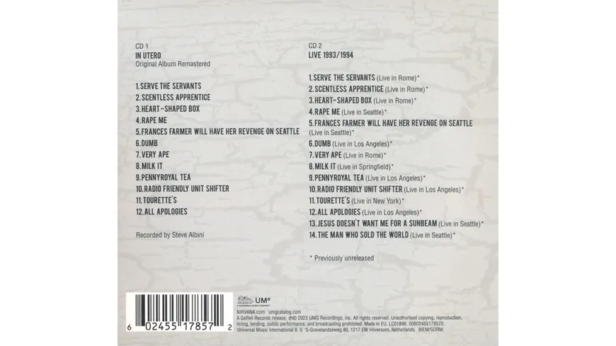 In Utero (2CD Deluxe)