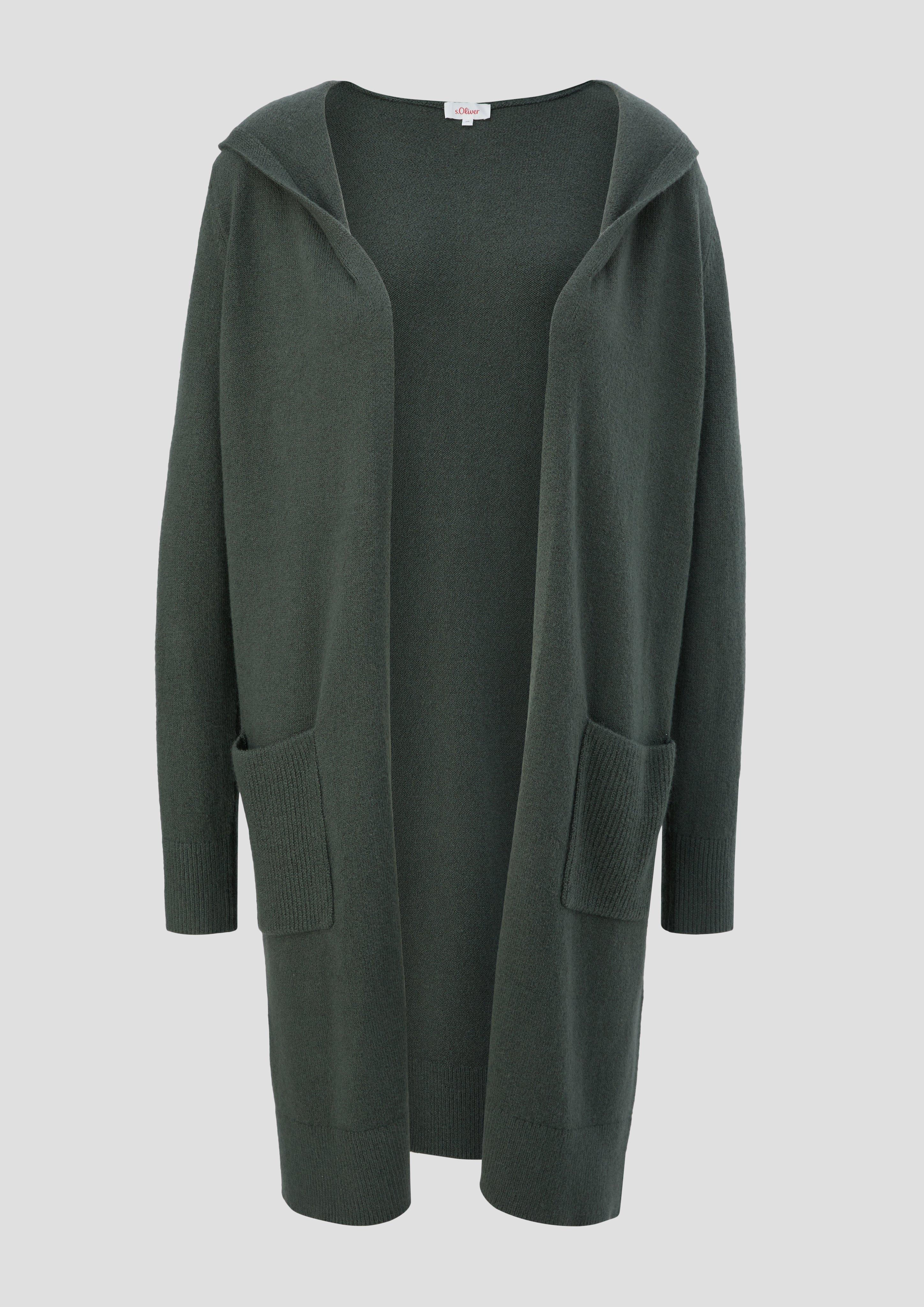 Long-Cardigan mit Kapuze  2118908-7909