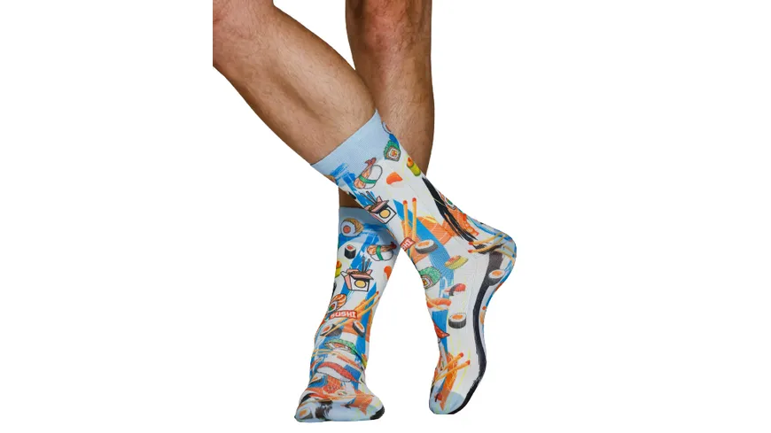 wigglesteps Herren Socken SUSHI-M Light Blue
