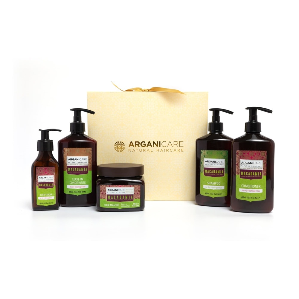 Arganicare Coffret Hair Full Macadamia Coffret cheveux secs & abimés