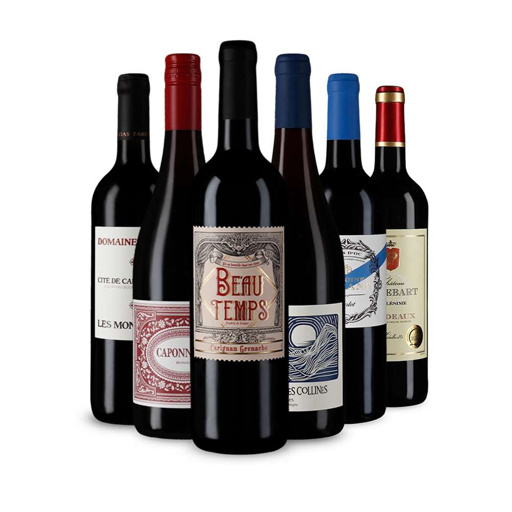 Pépites de vin rouge français