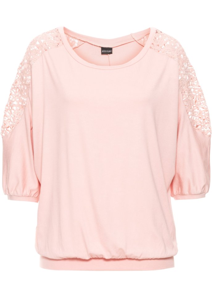 Oversize-Shirt mit Spitze