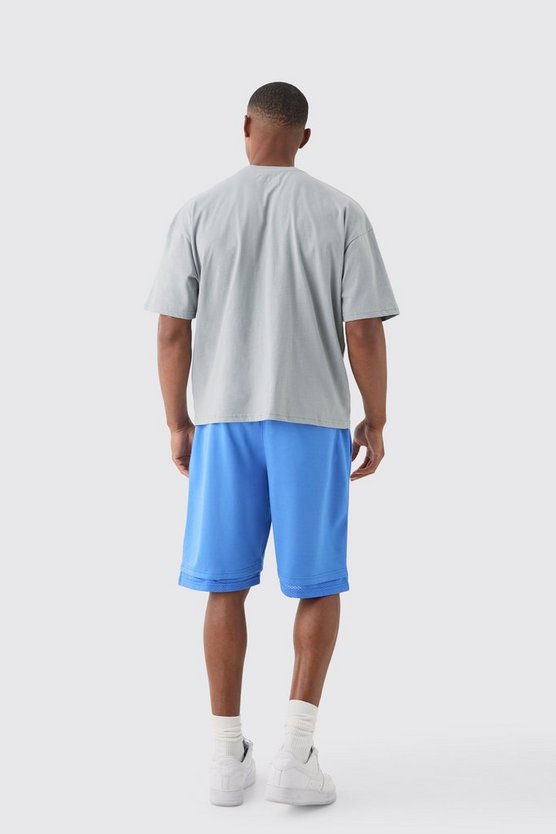 Lockere Bhm Satin Mesh Basketball-Shorts