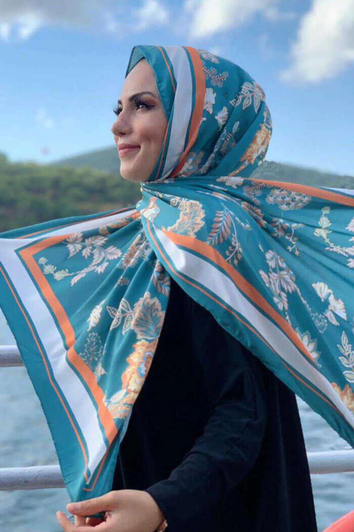 Bym Fashion  2037 Ethno-Schal Mint