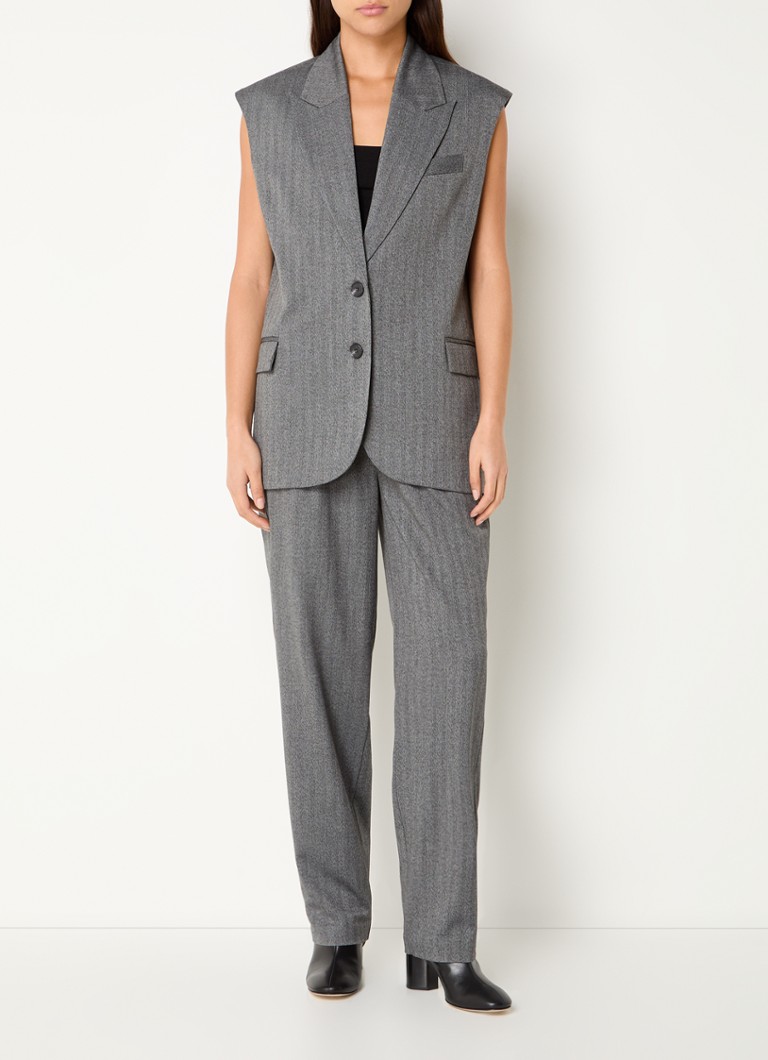 Dante 6 Avenue oversized waistcoat with flap pockets