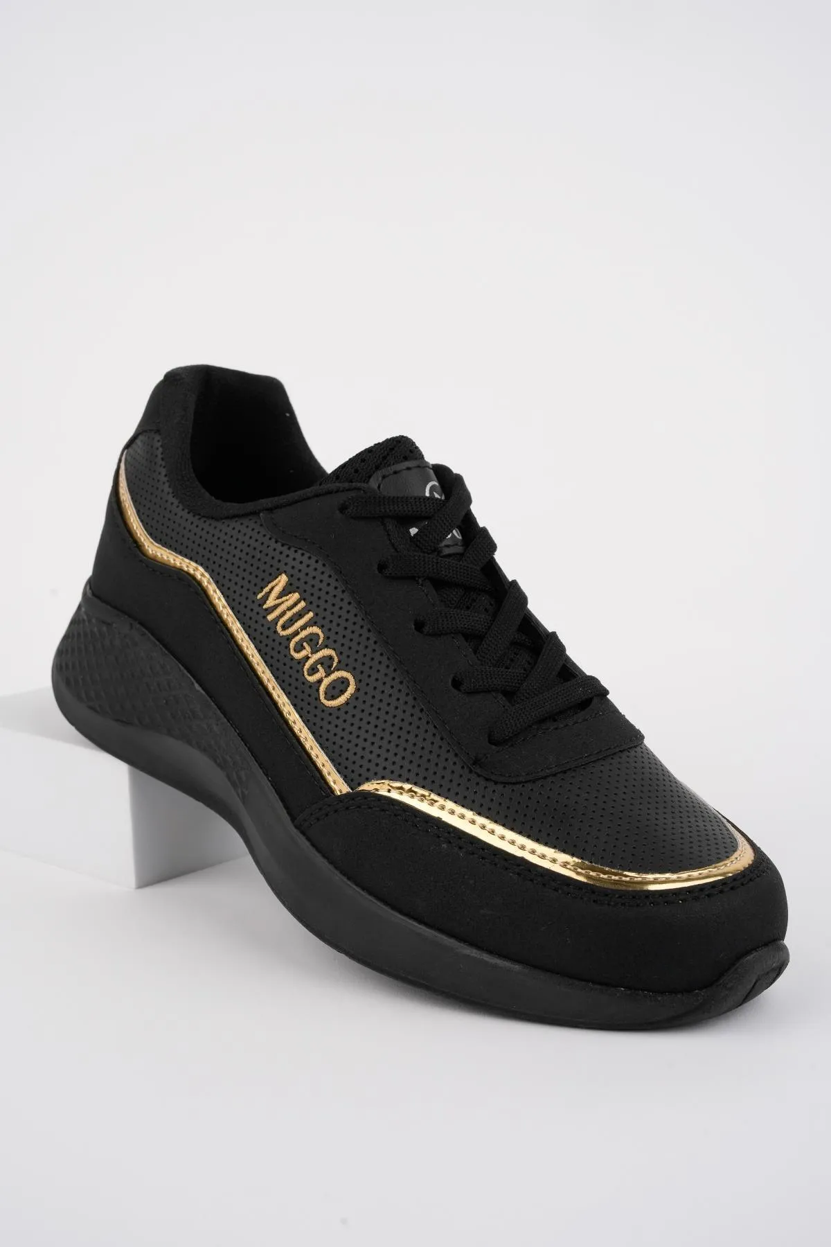MUGGO  Glückliche garantierte orthopädische Damen-Schnürschuhe für den täglichen Gebrauch, stilvolle, bequeme Sneaker-Sportschuhe