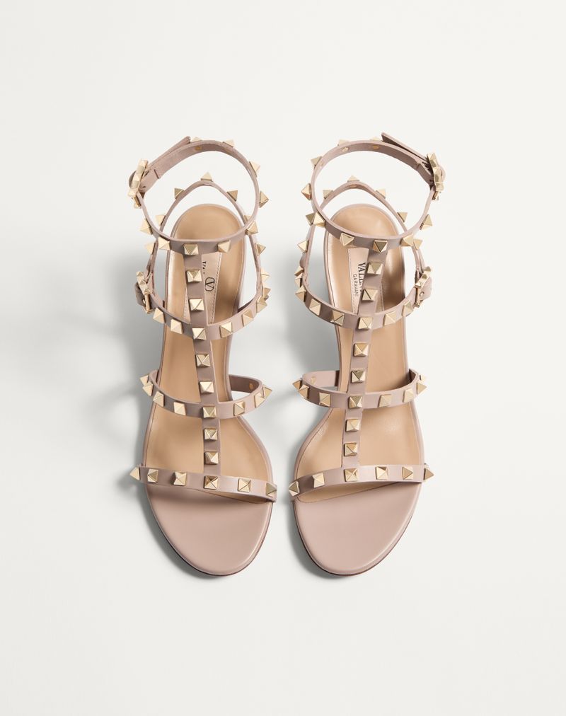 Rockstud sandaal met 60 mm bandjes