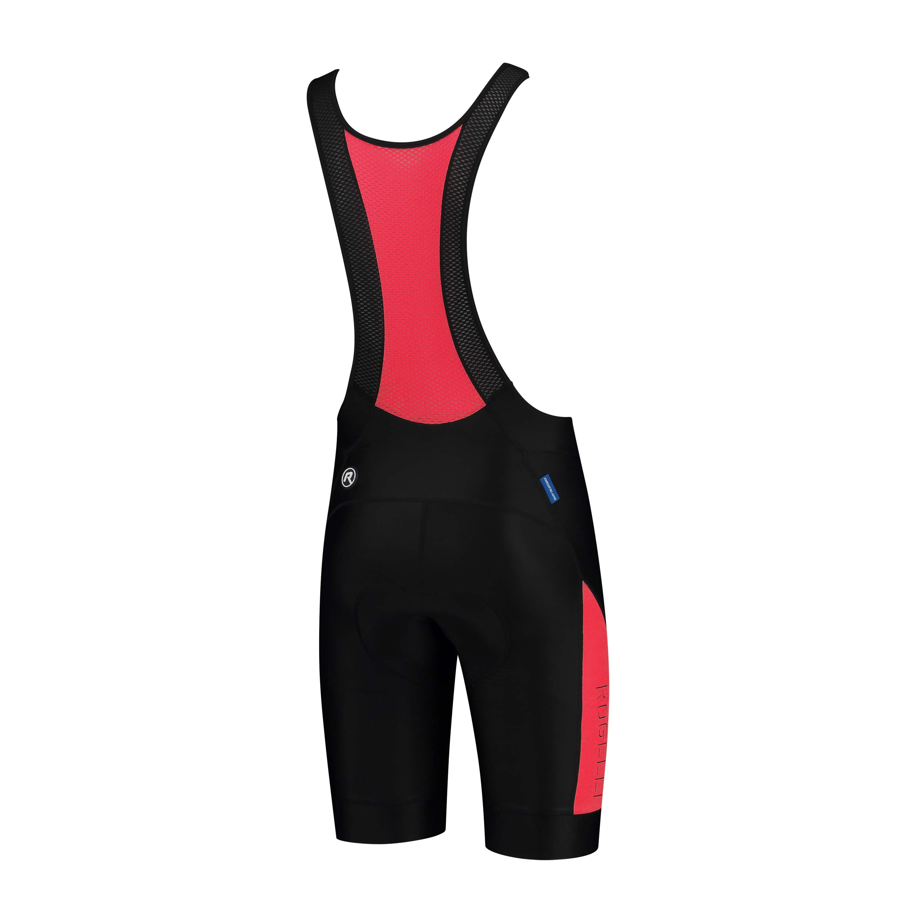 Rogelli Tyro Schwarz/Rot Herren Radhose Kurz Mit Träger