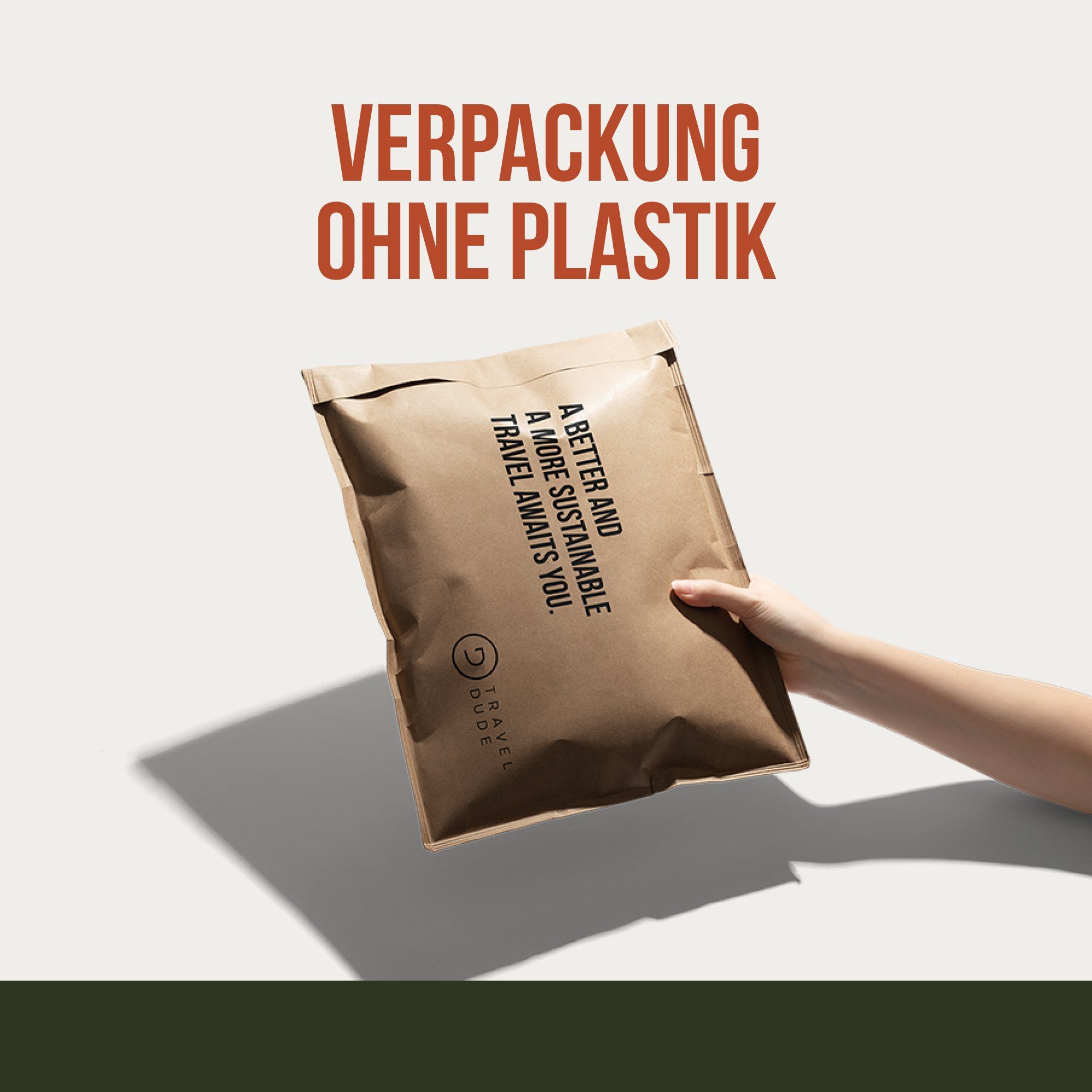 TRAVEL DUDE Kofferorganizer aus recycelten Plastikflaschen (ultraleichte Packwürfel, 4-tlg., Mit Packtaschen in verschiedenen Größen und einem Wäschebeutel), mit Kompression und einem Nassfach