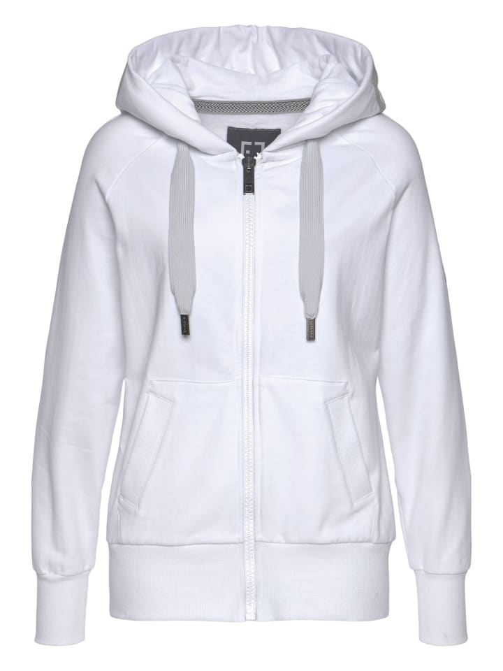 ELBSAND Kapuzensweatjacke in weiß günstig kaufen