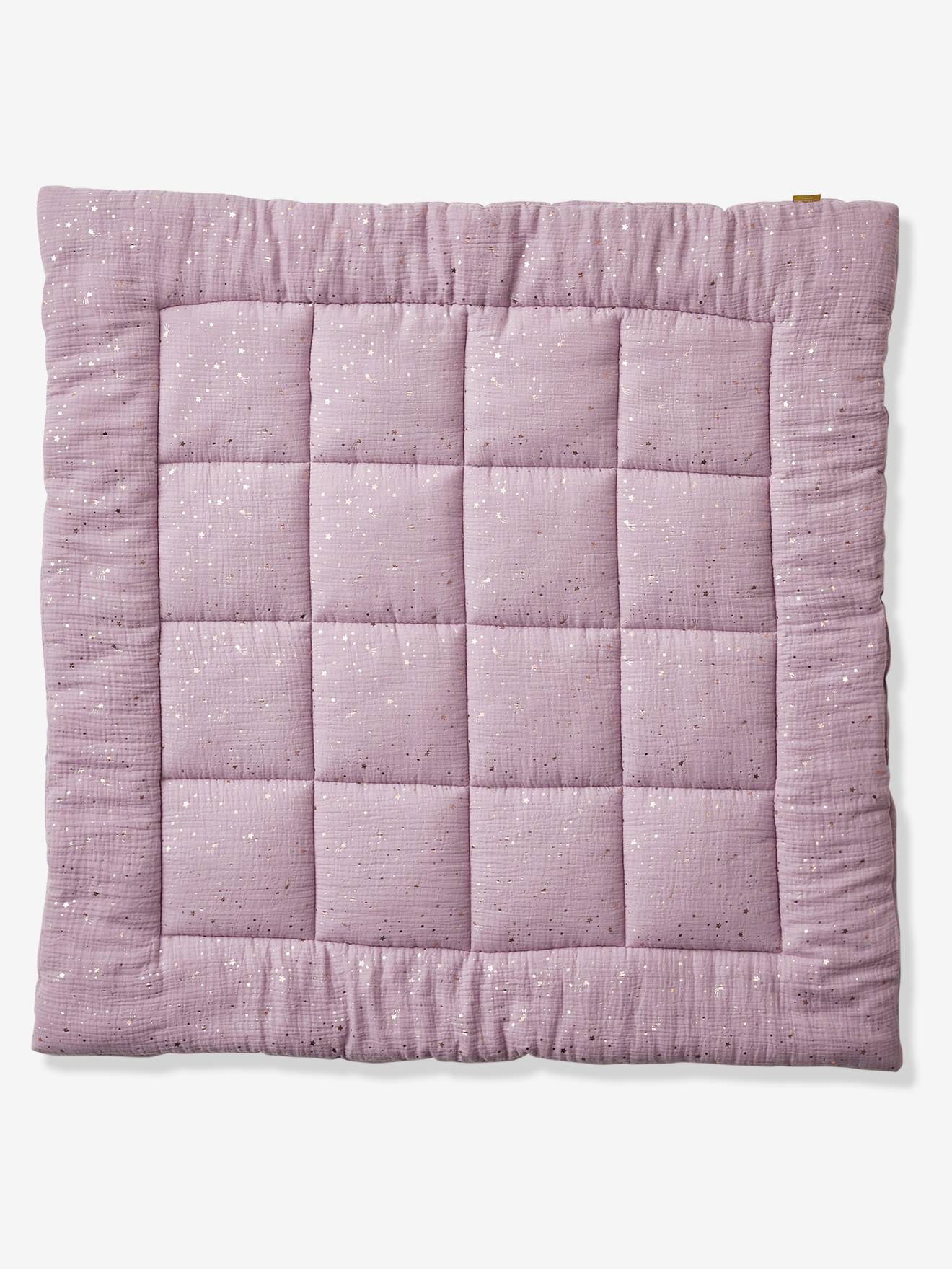 Couverture bébé en gaze de coton bio* COMÈTES parme
