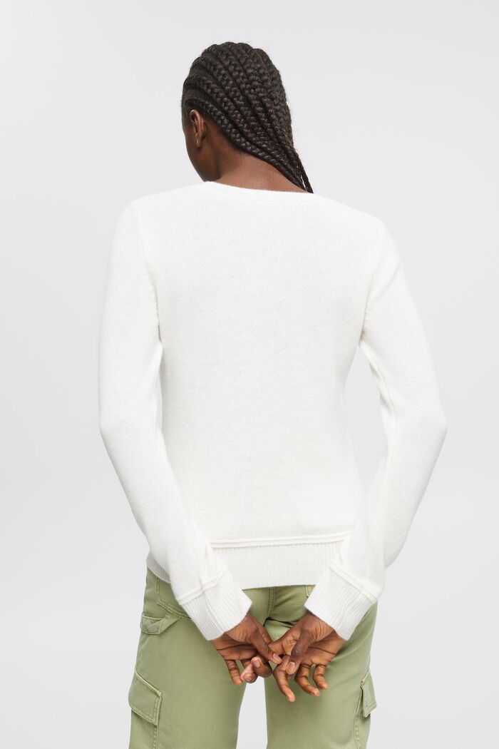 Kaschmirpullover mit Rundhalsausschnitt