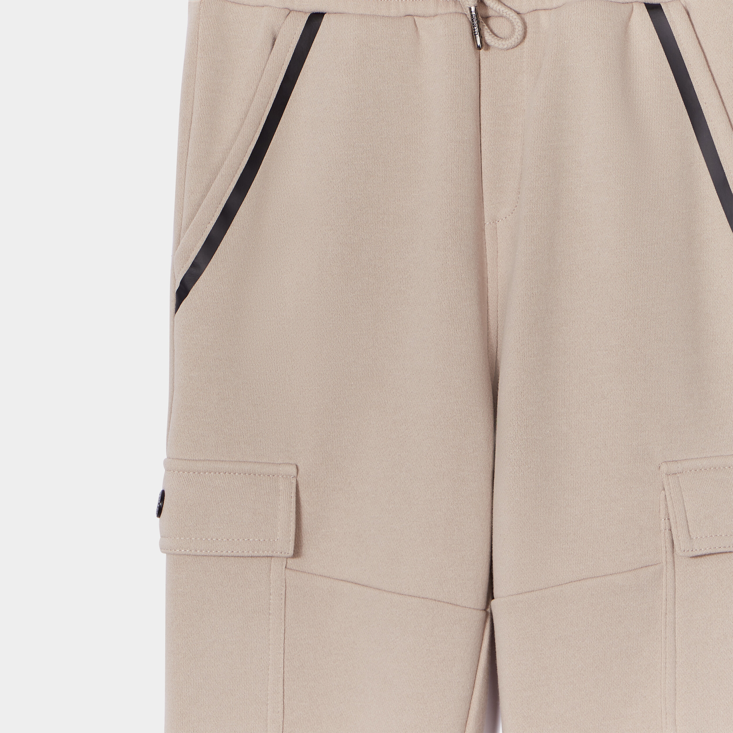 Pantalon de jogging droit bas élastiqué gris foncé garçon | La Halle
