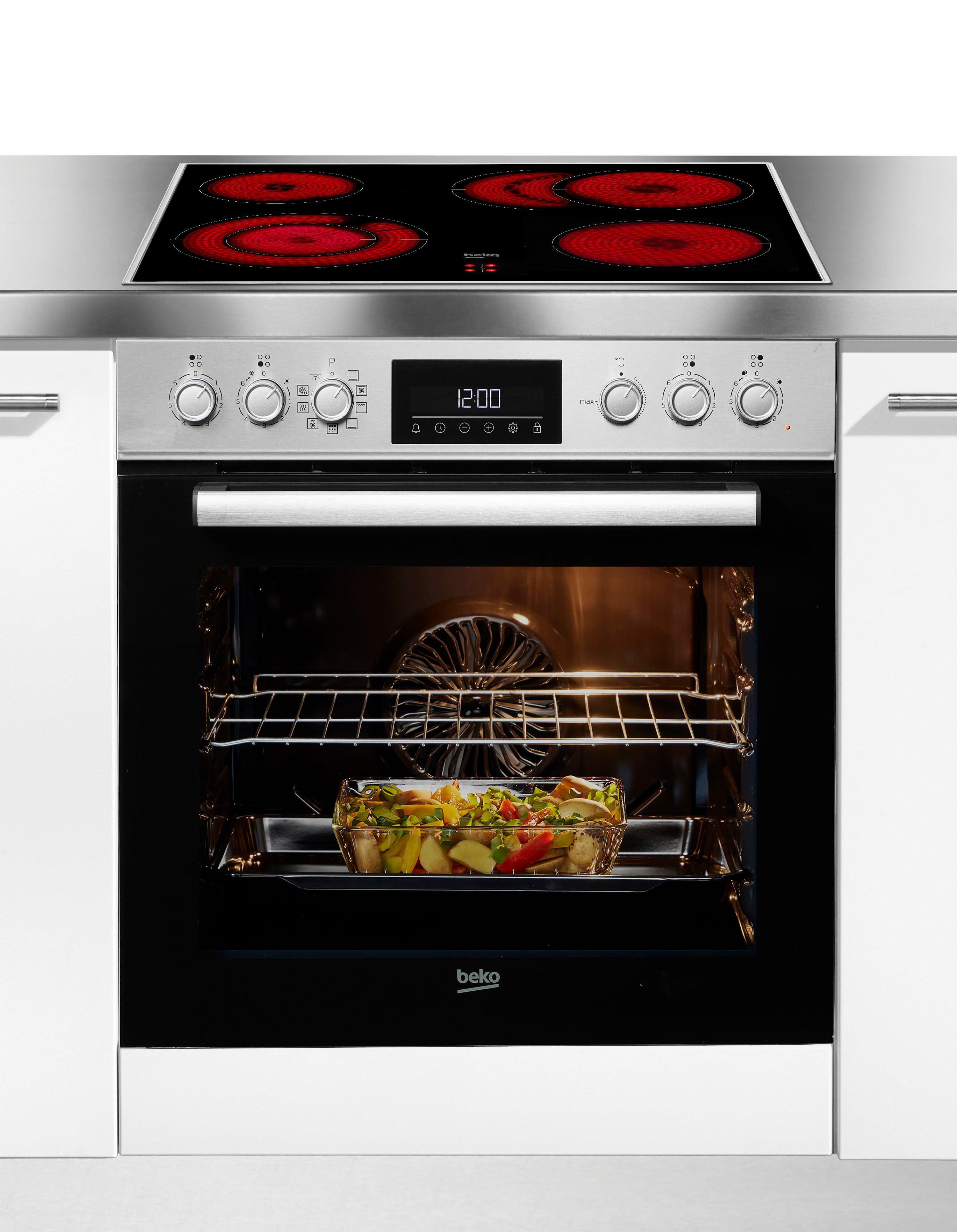 BEKO Elektro-Herd-Set BBUE1132T0XFP, Pyrolyse-Selbstreinigung
