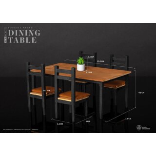 ** % SALE % ** Diorama Props Series Zubehör-Set Dining Table Set