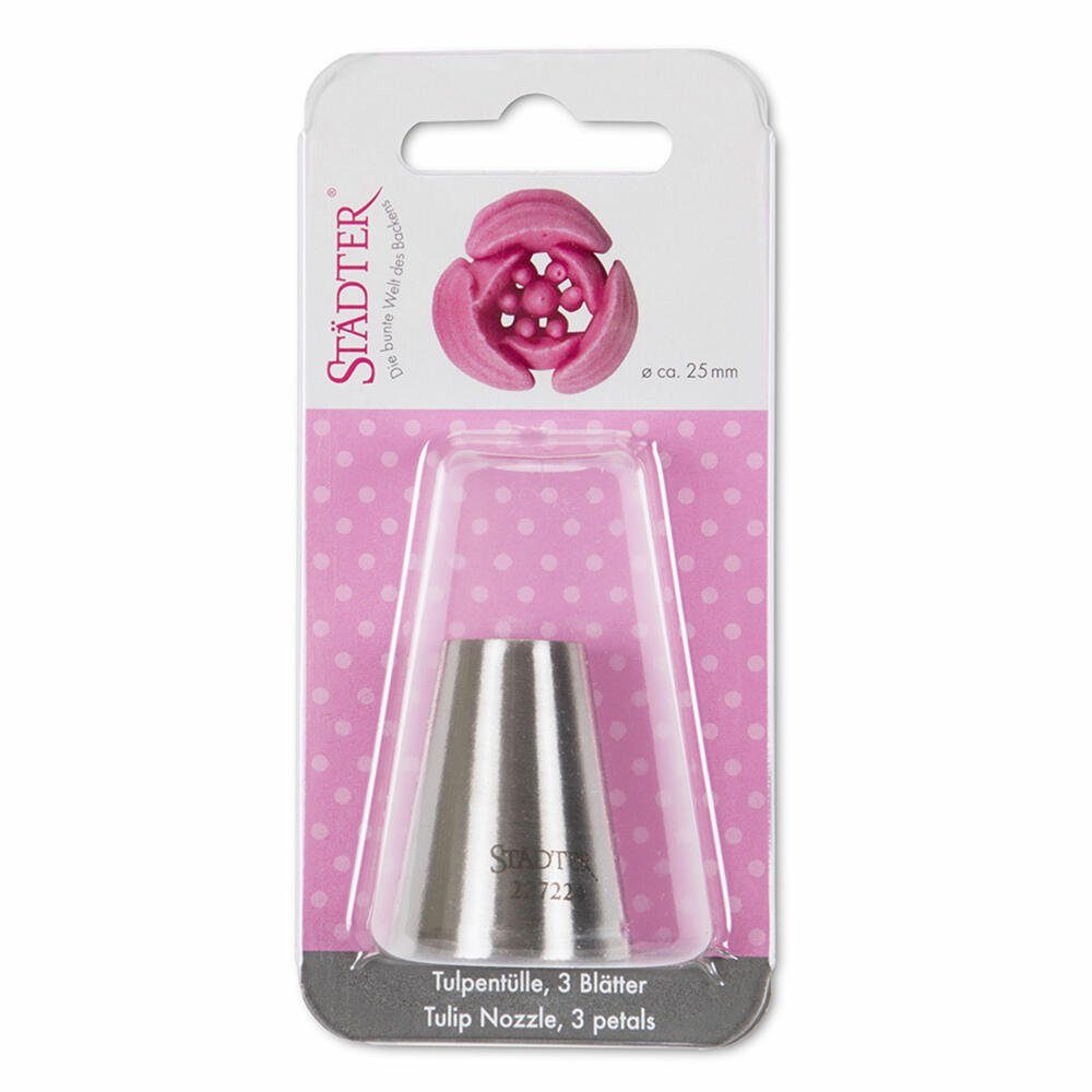 STÄDTER Spritzbeutel Fine Line Tulpentülle 3 Blätter 18 mm
