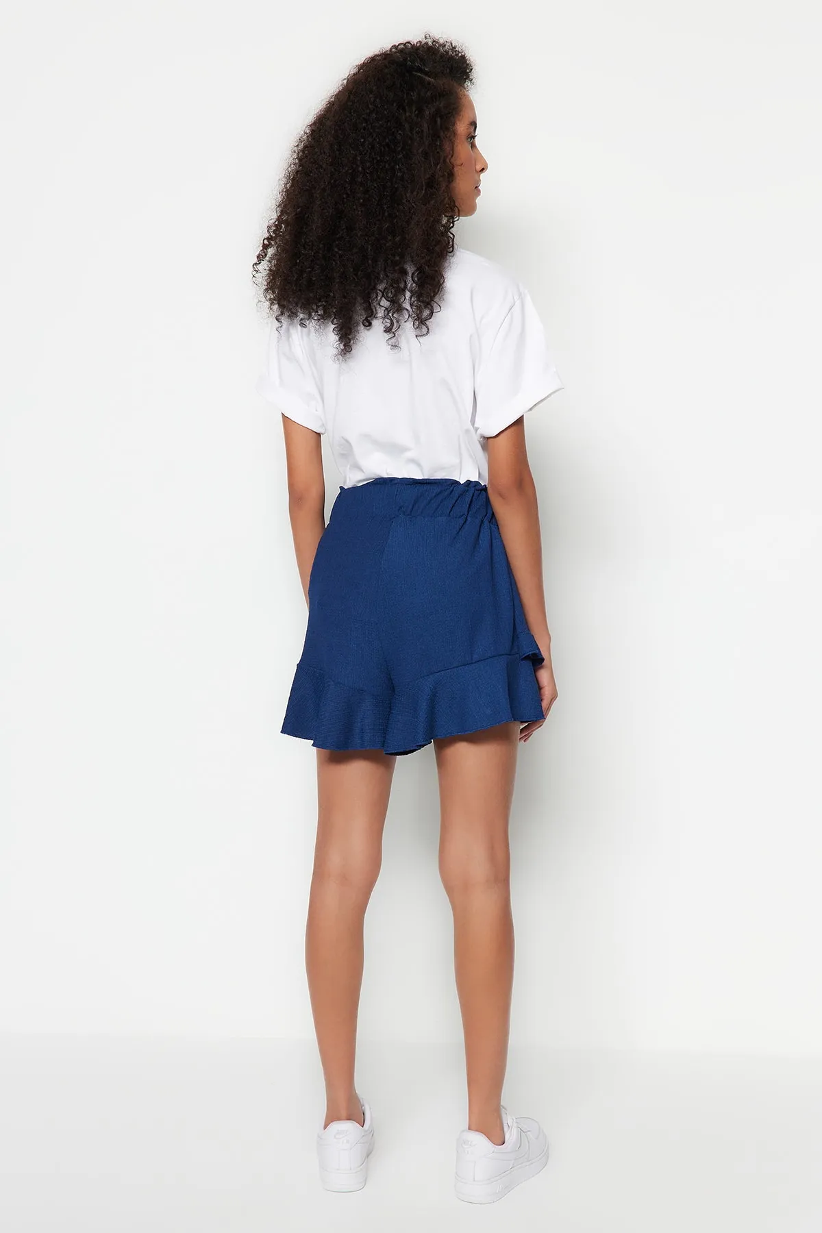 Trendyol Collection  Shorts - Dunkelblau - Mittlerer Bund