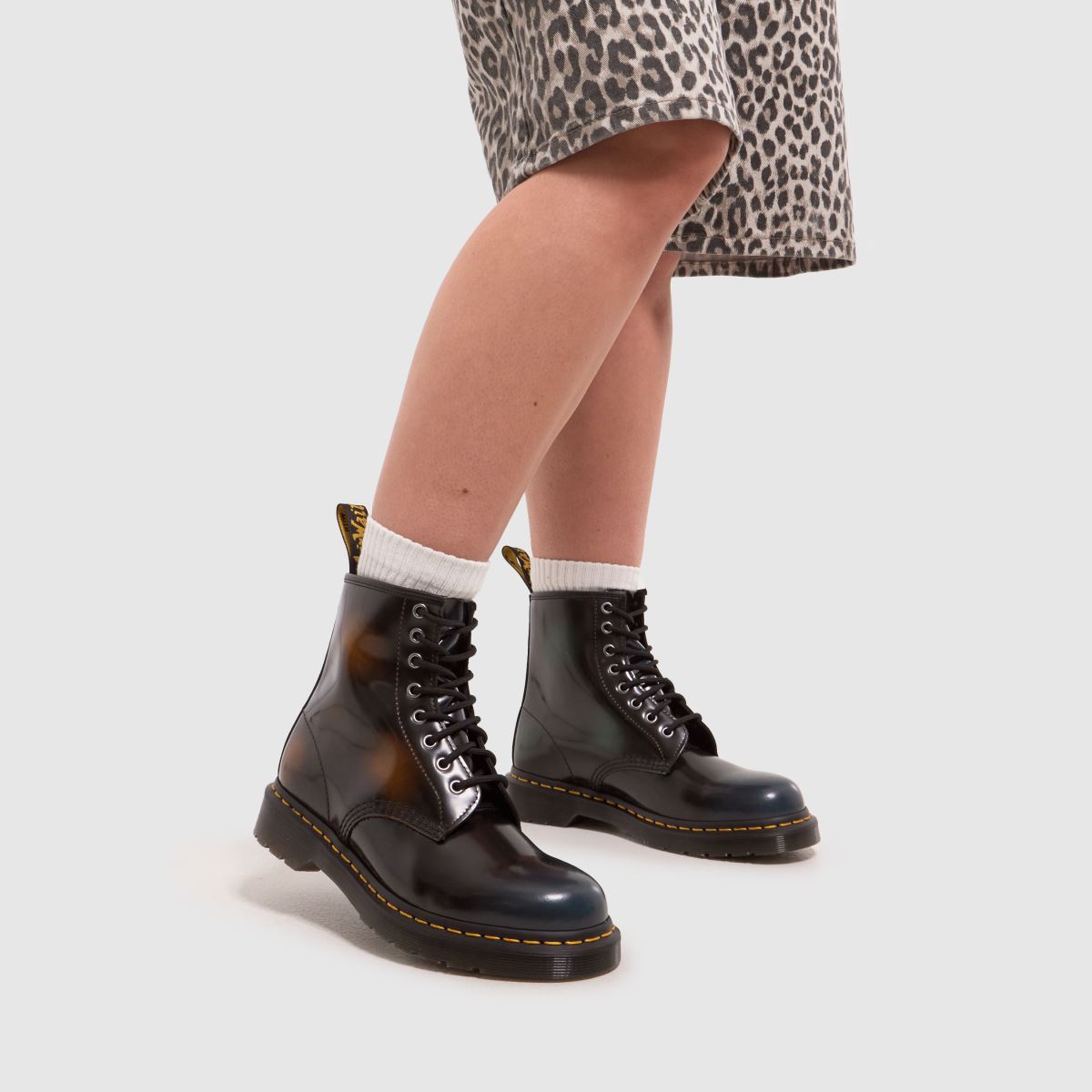 Dr Martens – 1460 – Brush Off-stövlar i flerfärgat material