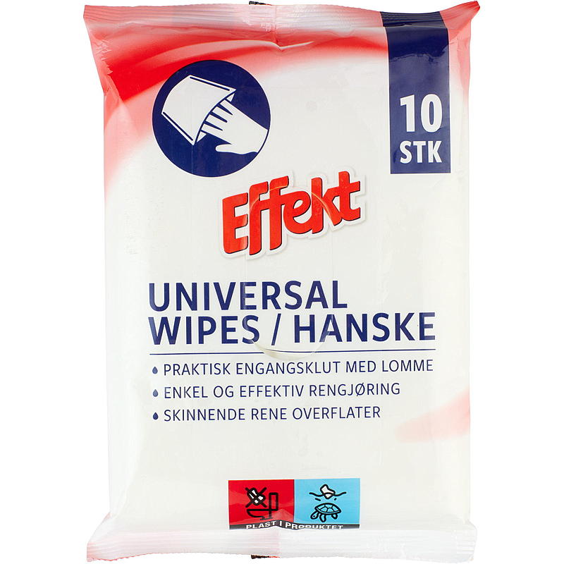 Effekt Engangsklut-hanske 10 stk, universal, Effekt