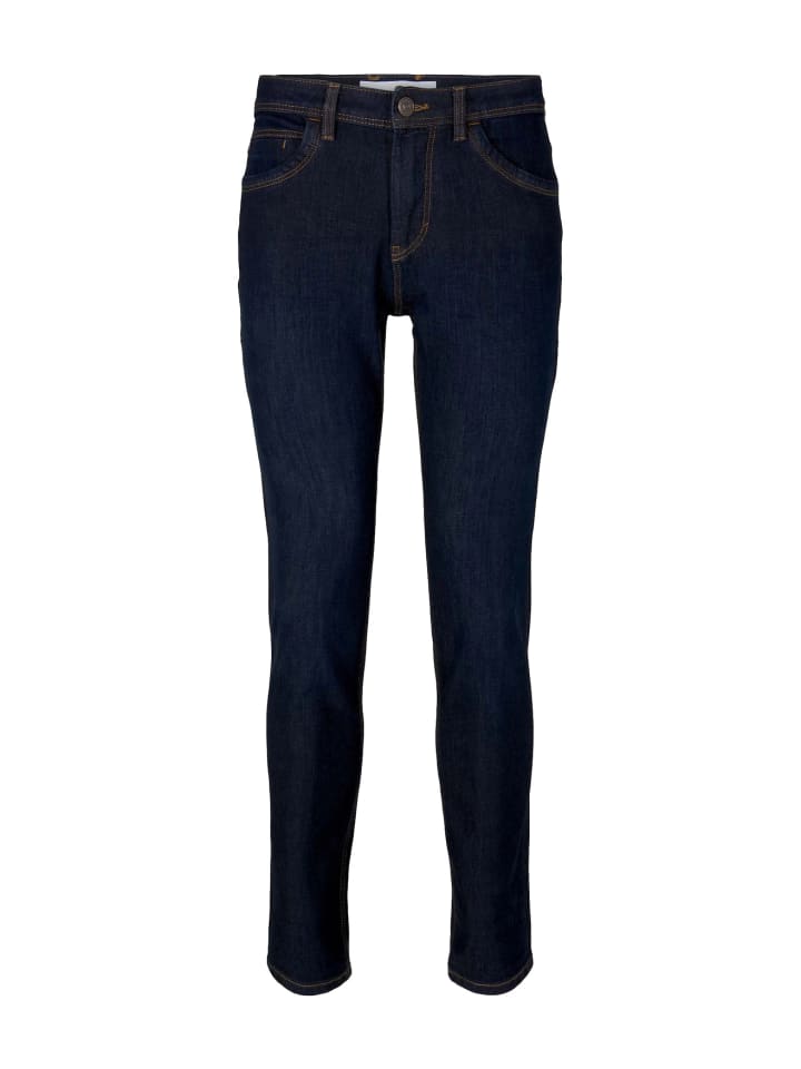 Tom Tailor Regular Slim Fit Jeans Basic Stretch Raw Hose JOSH in Blau günstig kaufen