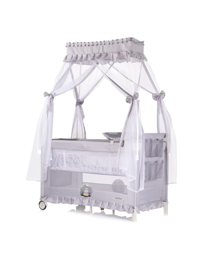 Chipolino Reisebett Palace, Baldachin in grau günstig kaufen 60x120 cm
