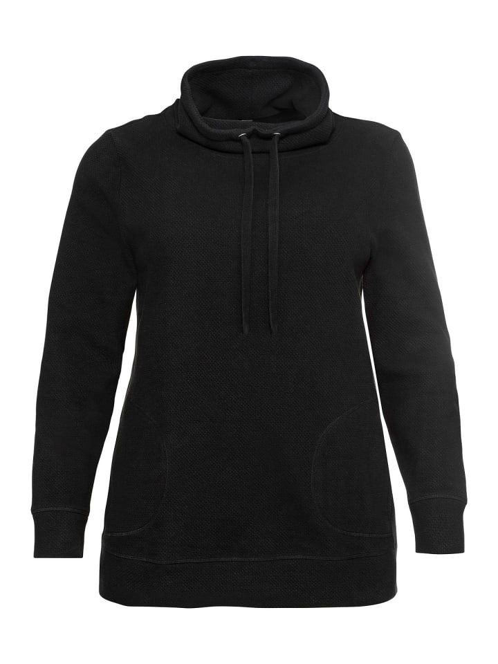 sheego Sweatshirt in schwarz günstig kaufen