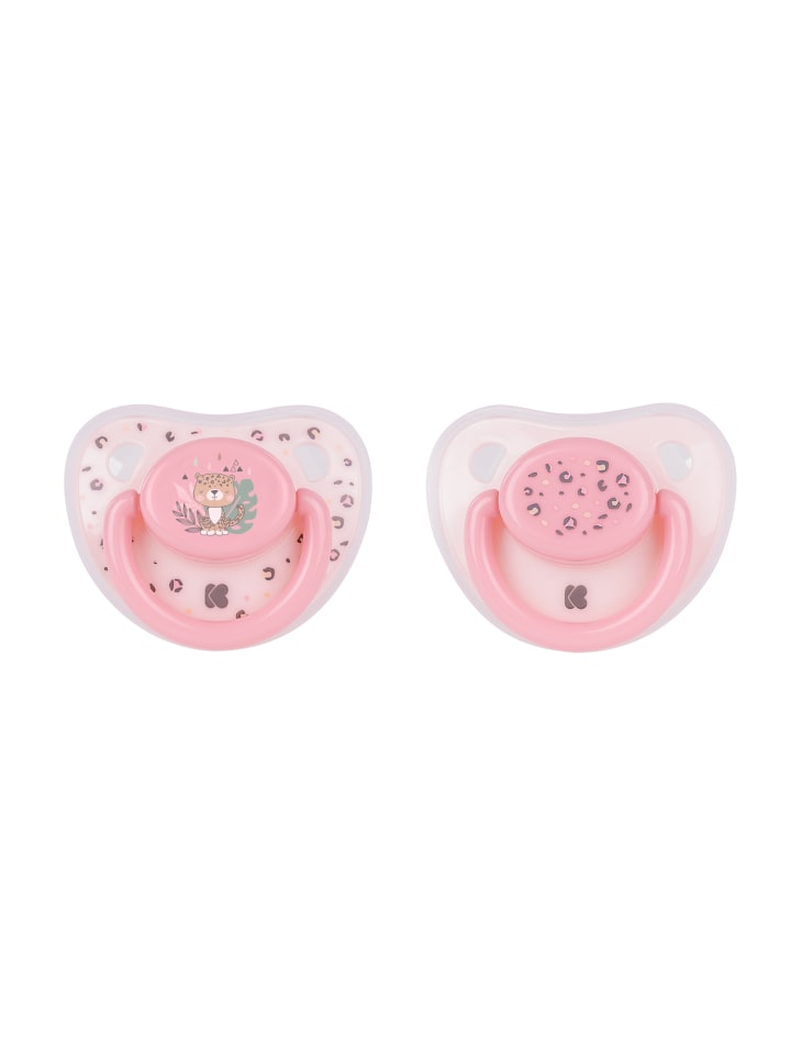 Kikkaboo Baby-Schnuller Savanna 0-6 Mon in rosa günstig kaufen onesize