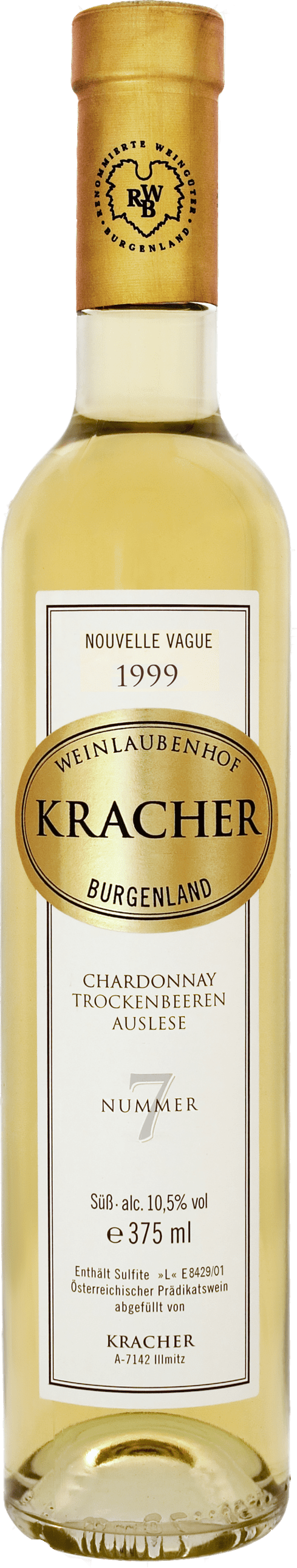 Kracher - Weinlaubenhof: Chardonnay Trockenbeerenauslese No. 7 Nouvelle Vague 1999
