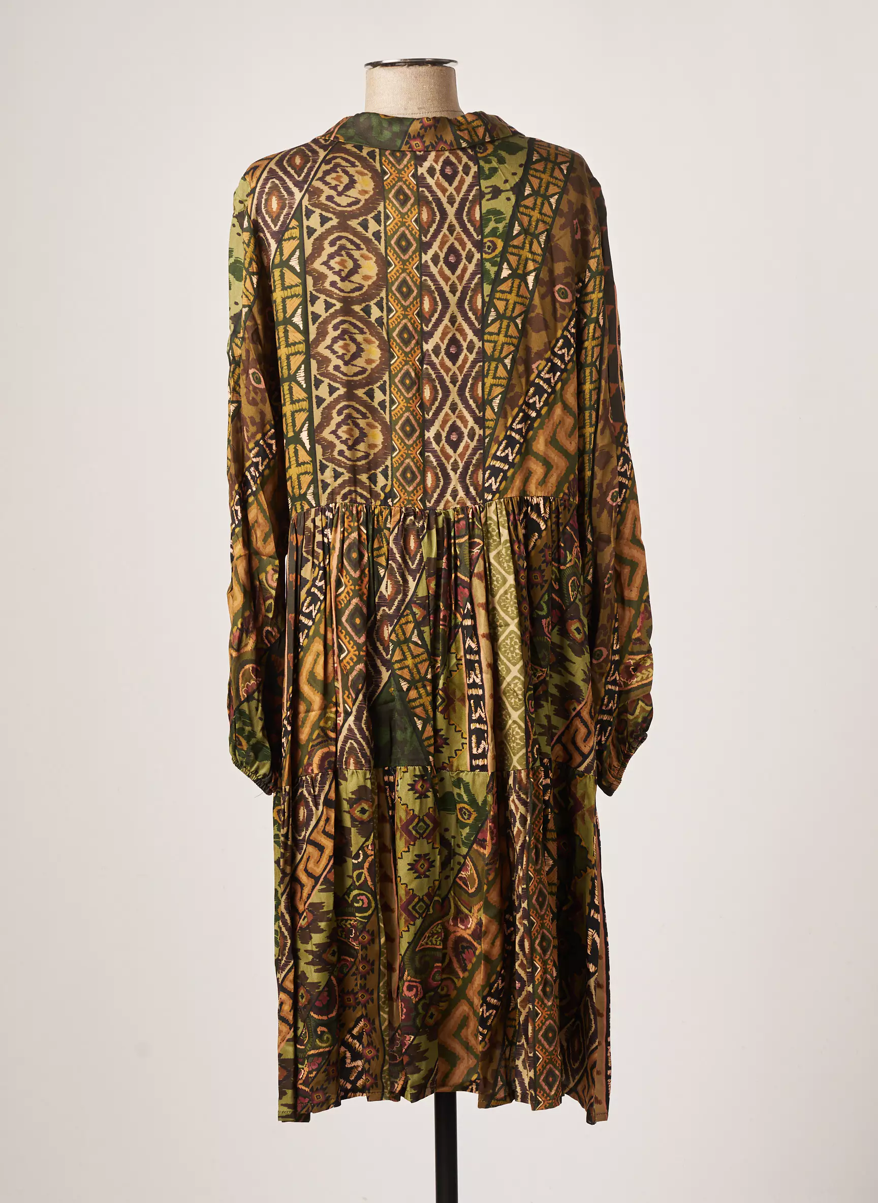 An Ii Vito Robes Mi Longues Femme couleur vert