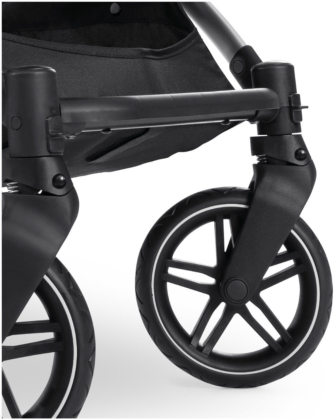 Hauck Kombi-Kinderwagen Vision X, black/beige, (3-tlg), mit Babywanne und Sportwagenaufsatz