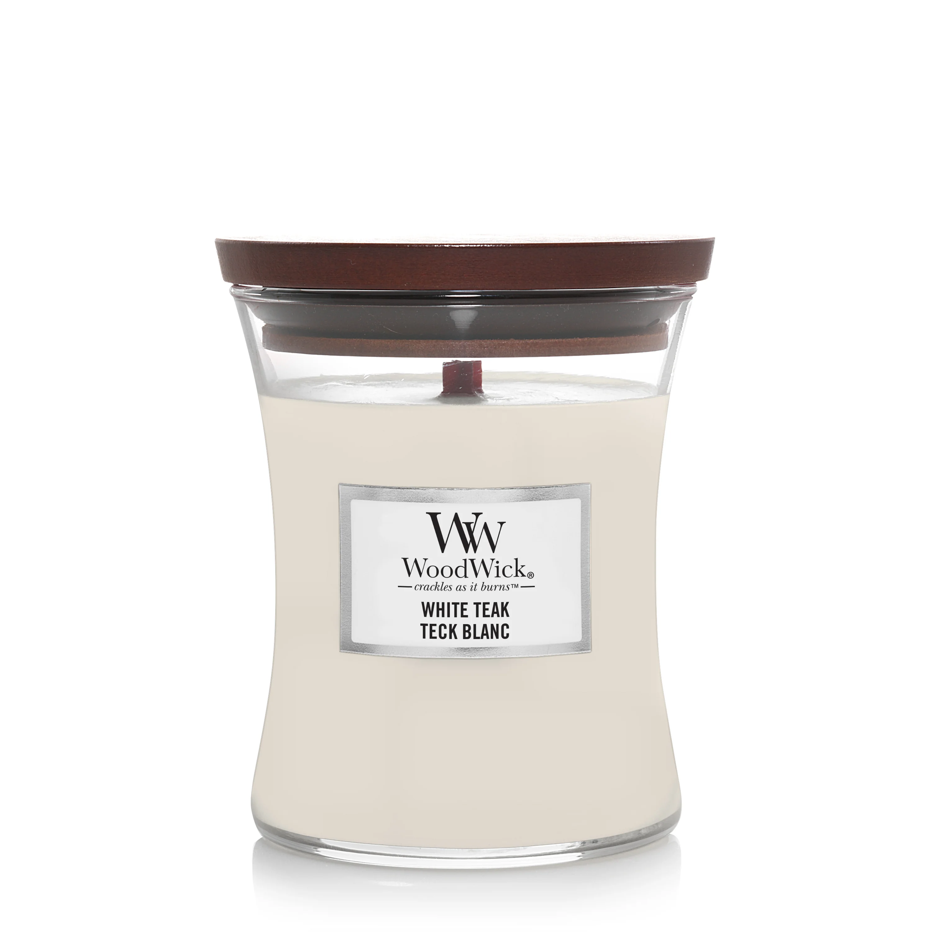 Hourglass Candles Weißes Teakholz - Duftkerze