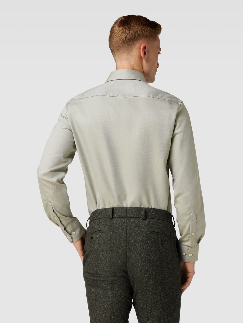 Modern Fit Business-Hemd mit Allover-Muster in lindgrün
