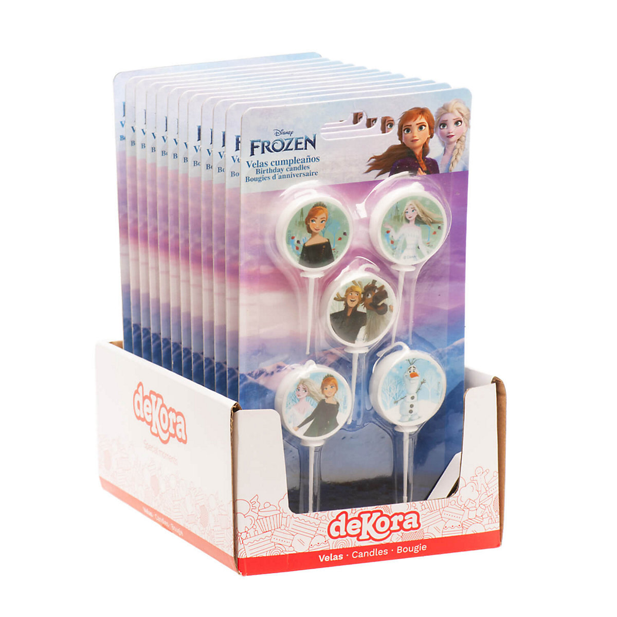 Geburtstagskerzen   Frozen Anna & Elsa, 5 Stück