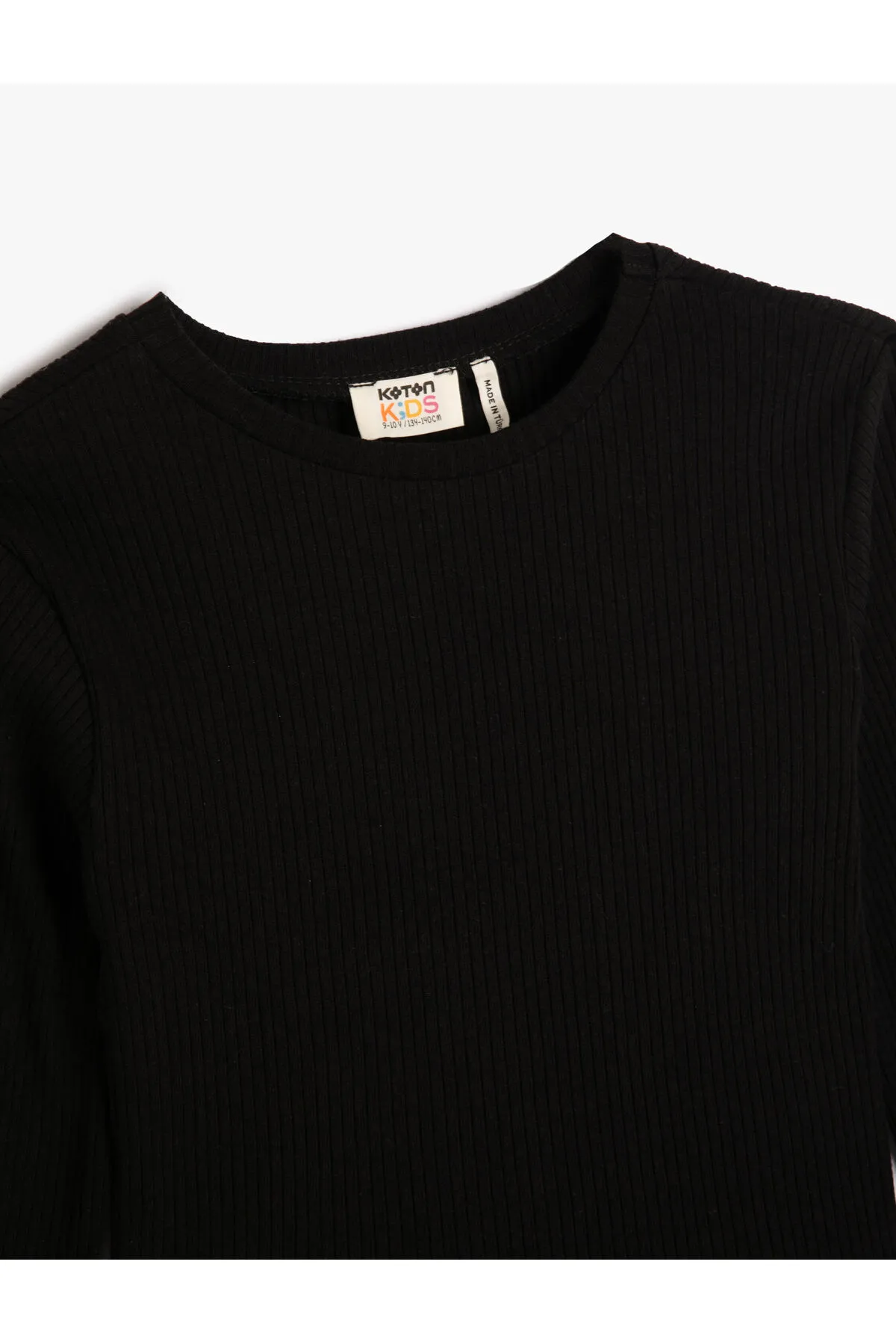 Koton  Basic T-Shirt Camisole Langarm Rundhalsausschnitt