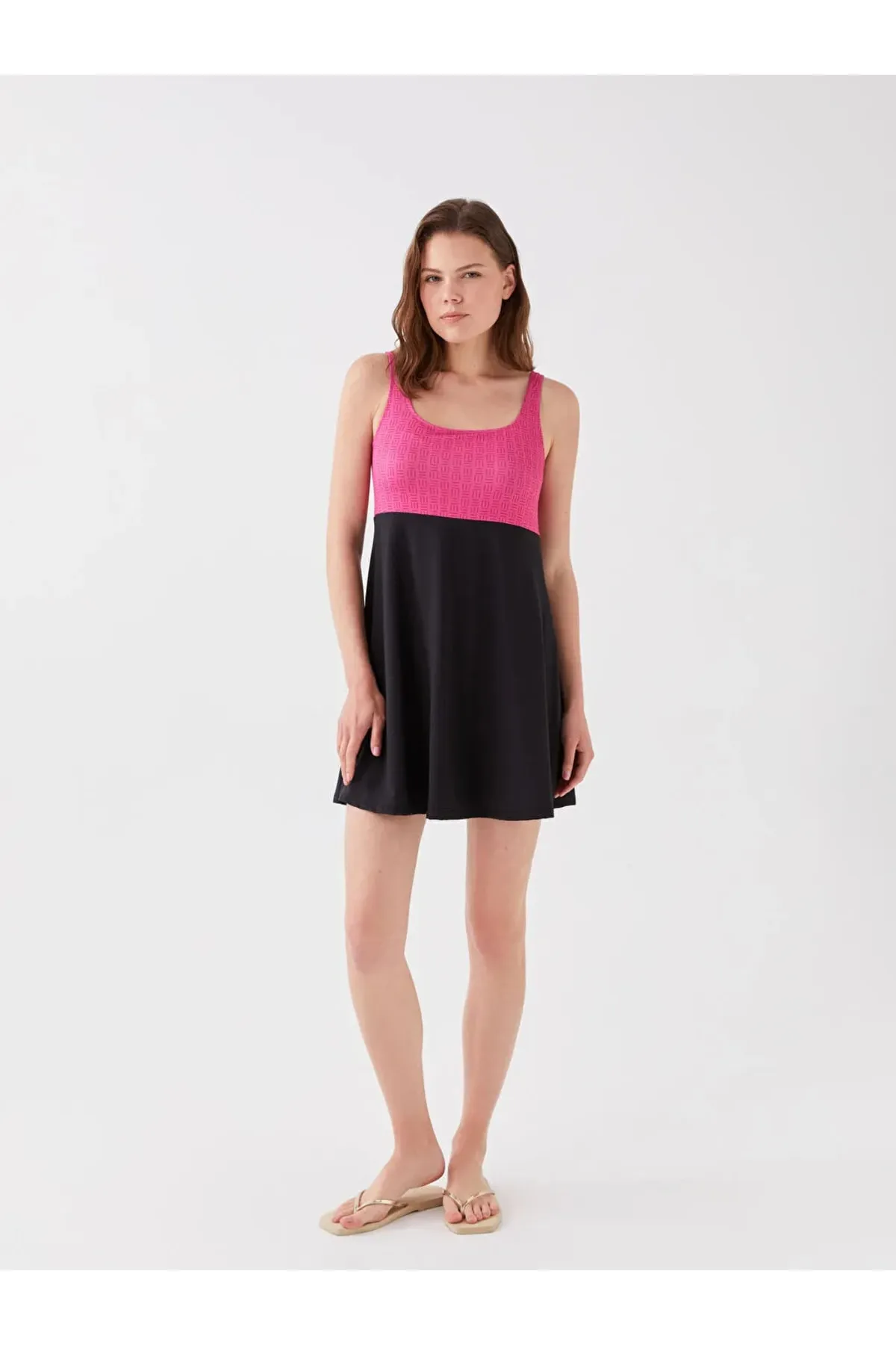 LC Waikiki  Badeanzug - Rosa - Unifarben
