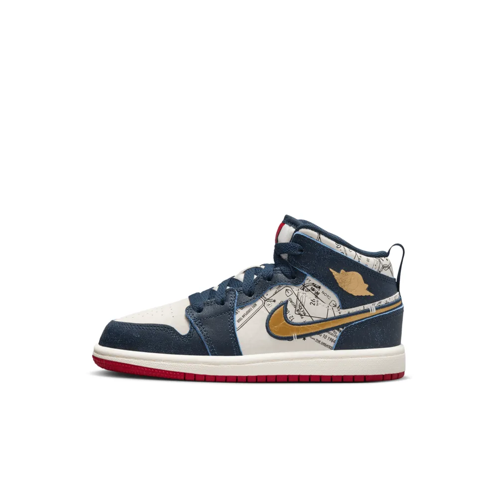 NIKE JORDAN 1 Mid SE PS FN1352-400 / blau