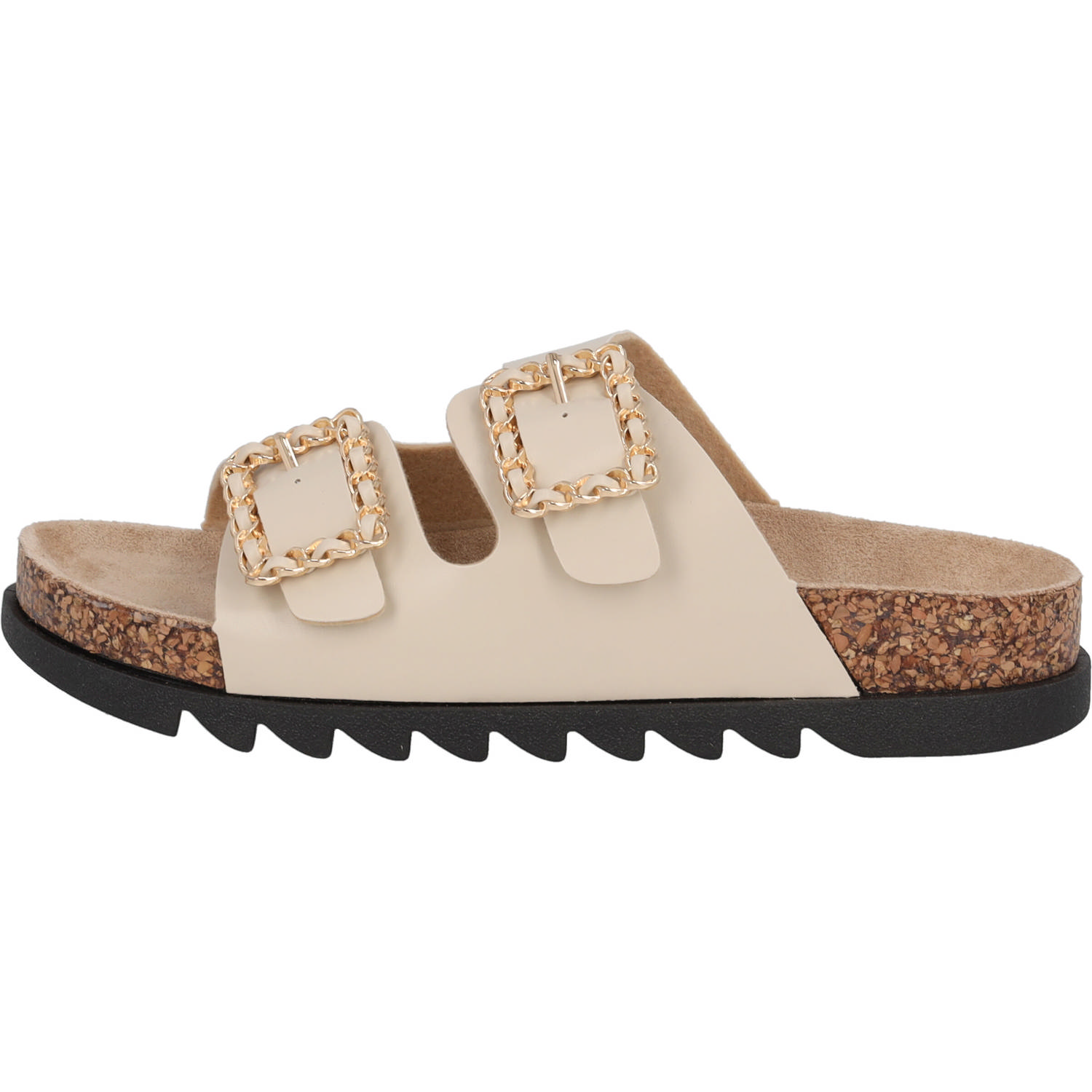 Palado Igies by Sila Sahin, Plateau-Pantoletten, Damen, Beige